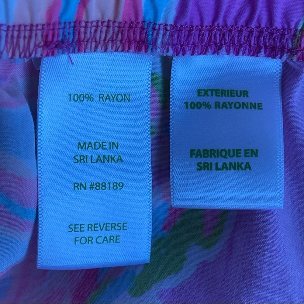 Lilly Pulitzer Kya Ruffle Hem Shorts Sunseekers Size S - Picture 9 of 10